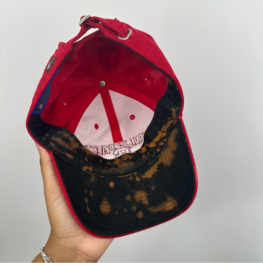 NC State Wolfpack Custom Upcycled Bleached Dad Hat OS - Picture 5 of 7